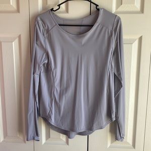 Yoga too, long sleeve with thumb holes and breathable back paneling